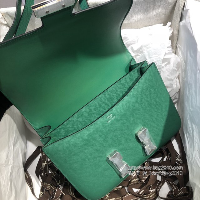 Hermes空姐包 愛馬仕Constance方胖子半手工 Epsom掌紋小牛進口皮 Hermes單肩斜挎包  tdh2100